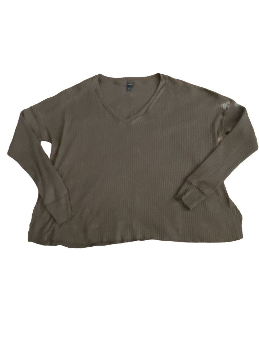 Wild Fable Womens Oversized V-Neck Shirt-Green-Size M-GUC